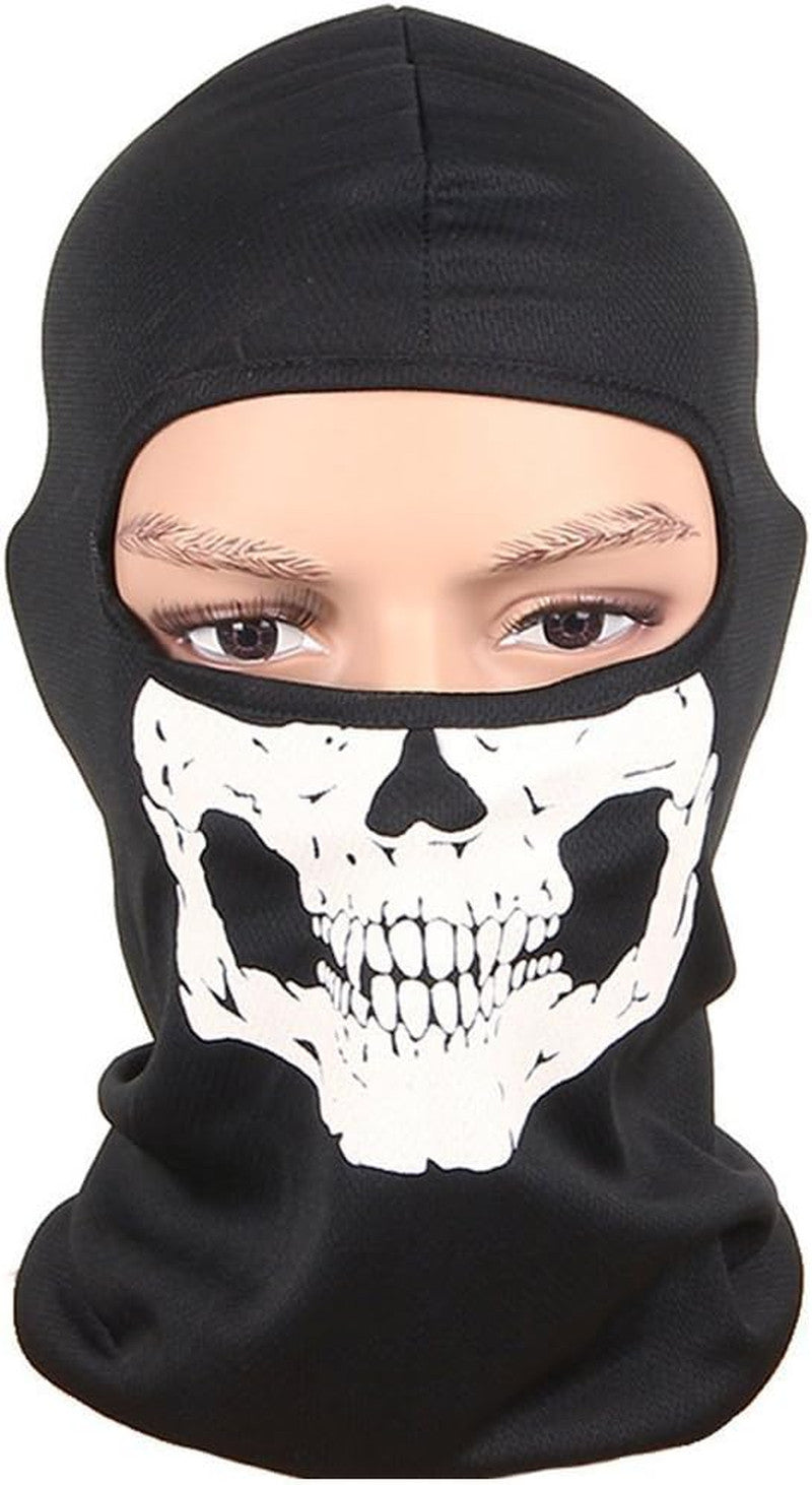 Black Mesh Balaclava Skull Full Face Mask for Outdoor Activities