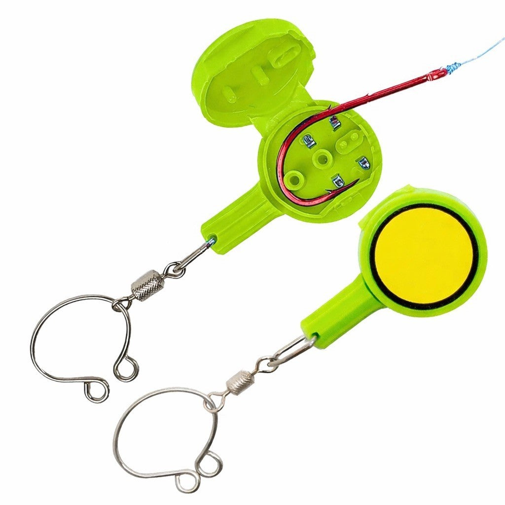 Fishing Knot Tying Tool 2 Pack - Hook Cover & Line Cutter for Saltwater & Freshwater