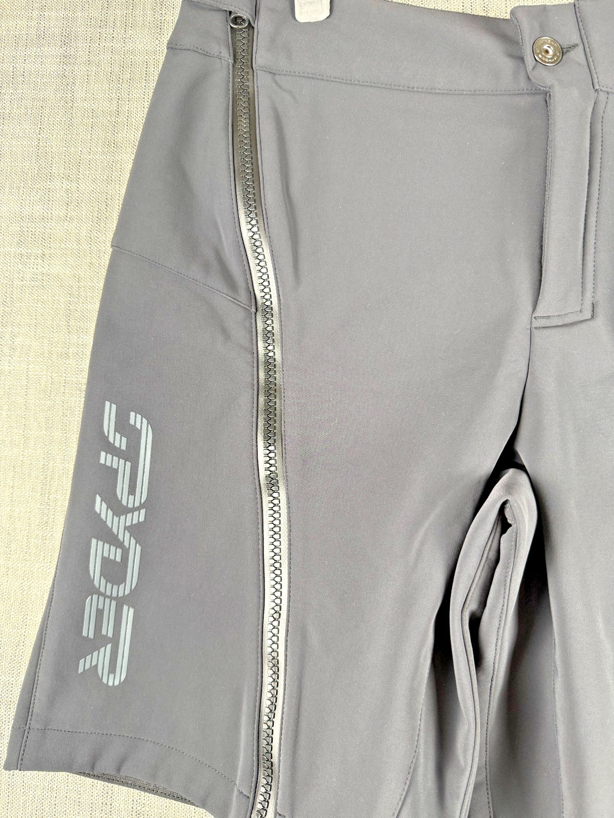 Size L Softshell Ski Racing Shorts with 10K DWR Waterproof Laminate