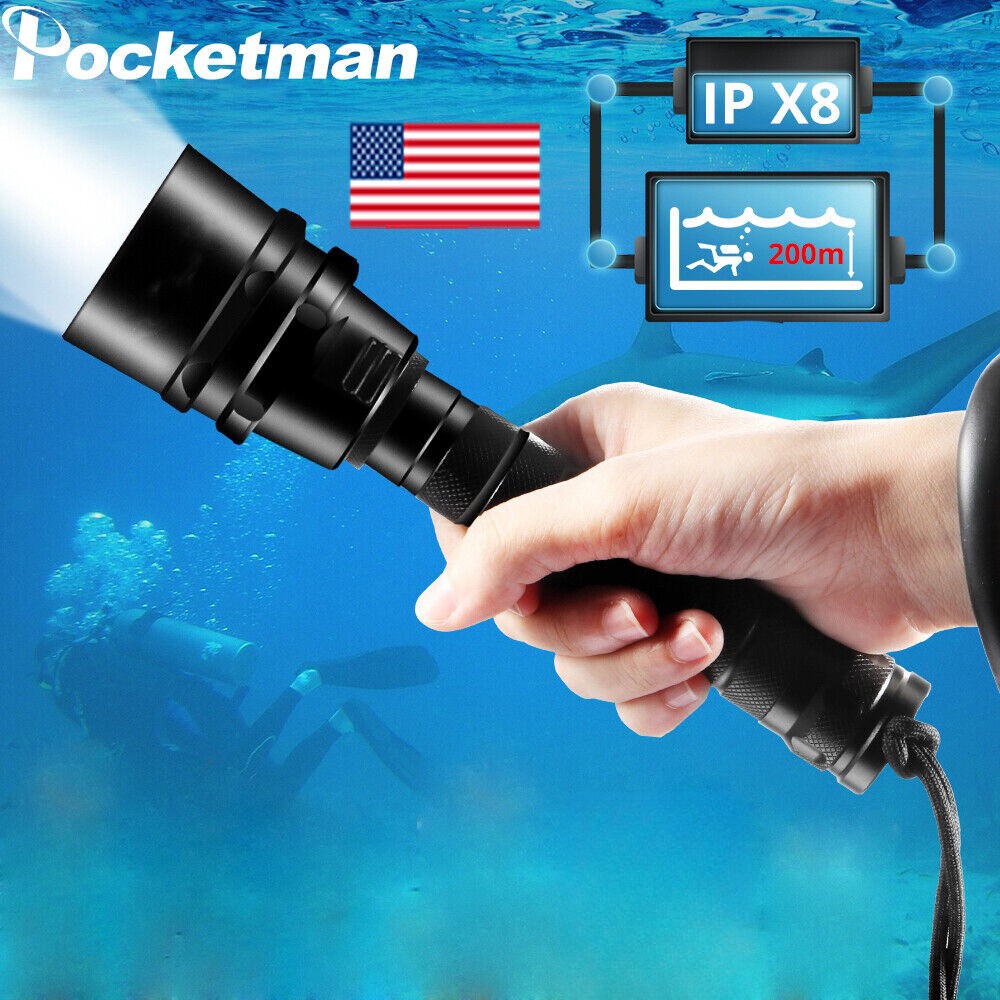 85000LM Waterproof Diving Flashlight Torch for Scuba