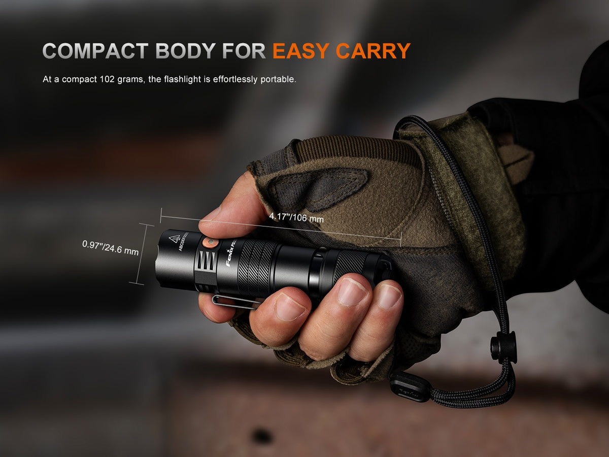 Rechargeable LED EDC Flashlight 1300 Lumens Compact Portable