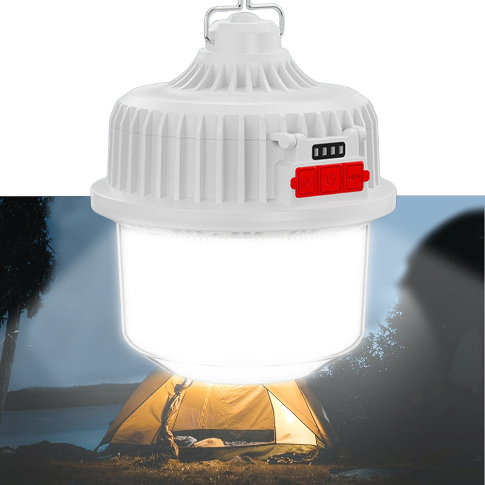 Solar Powered LED Camping Lantern with Rechargeable Battery & Waterproof Design