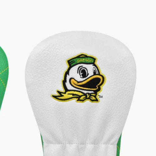 Golf Fairway Wood Headcover - Premium Leatherette & Plush Fur, Oregon Ducks