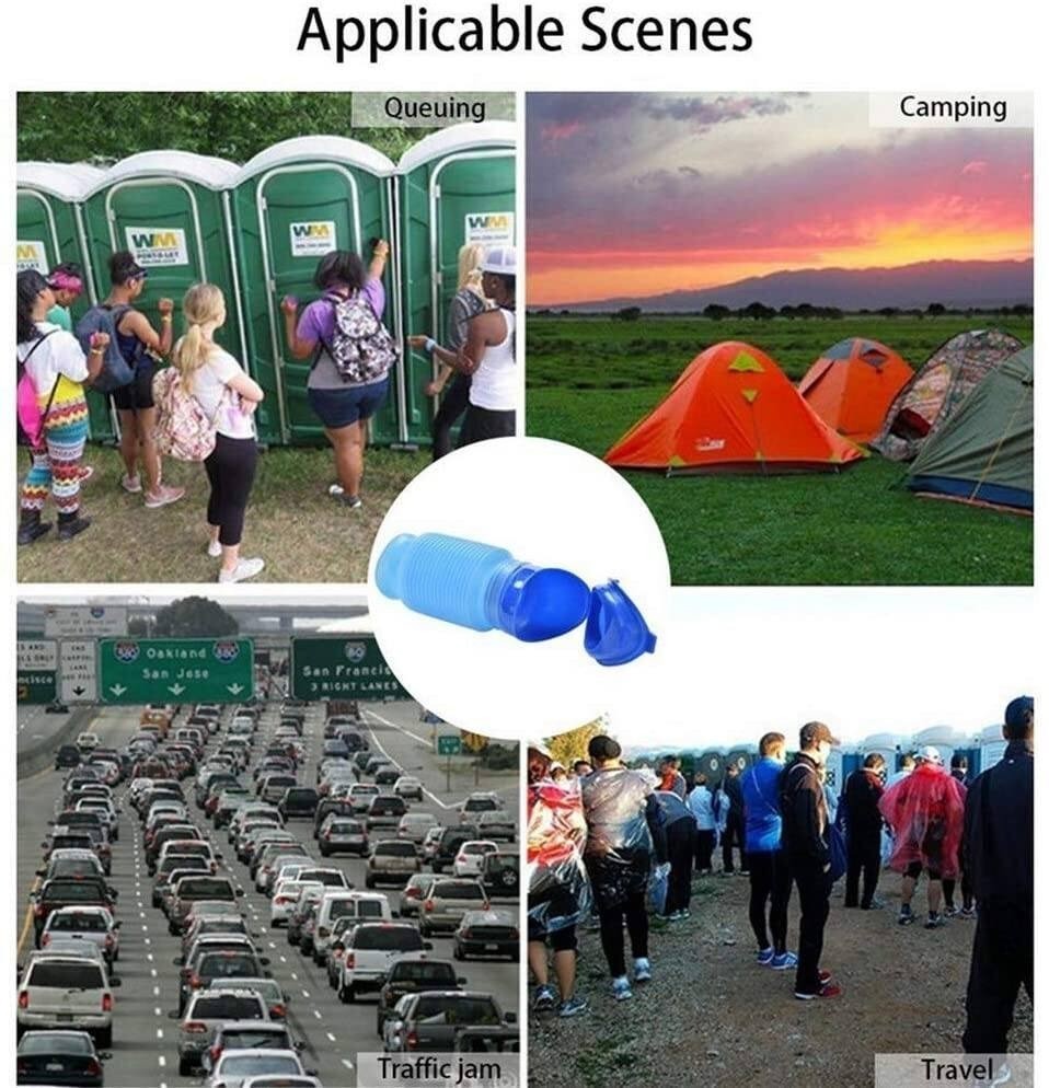 Portable Urinal Bottle for Travel Camping & Emergency Use - 750ml Reusable