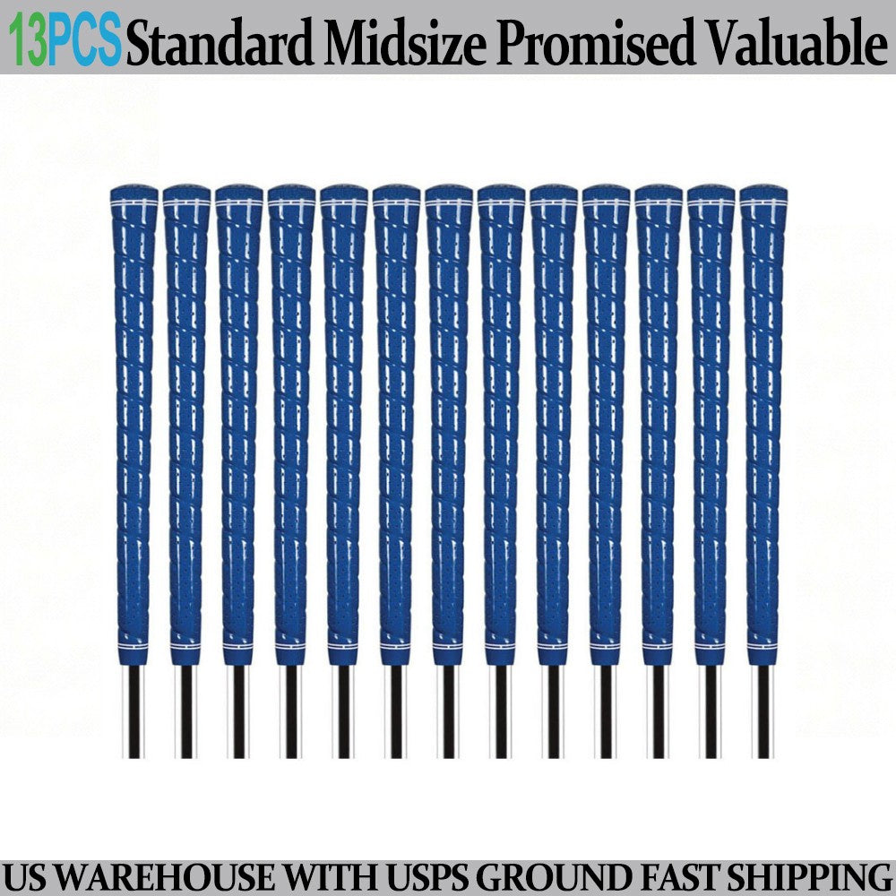High-Tack Rubber Golf Club Grip Set - Durable Wrap Style for Men & Women