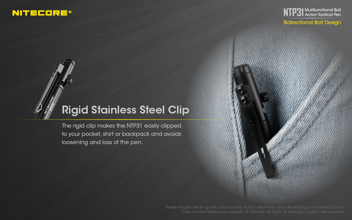 Tactical Pen with Tungsten Tip & Emergency Window Breaker - EDC Self Defense Tool