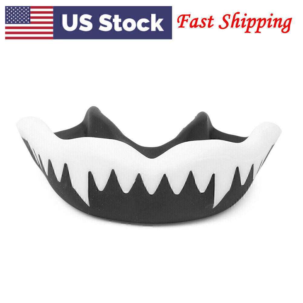 Black MMA Sparring Mouth Guard for Boxing & Martial Arts Protection