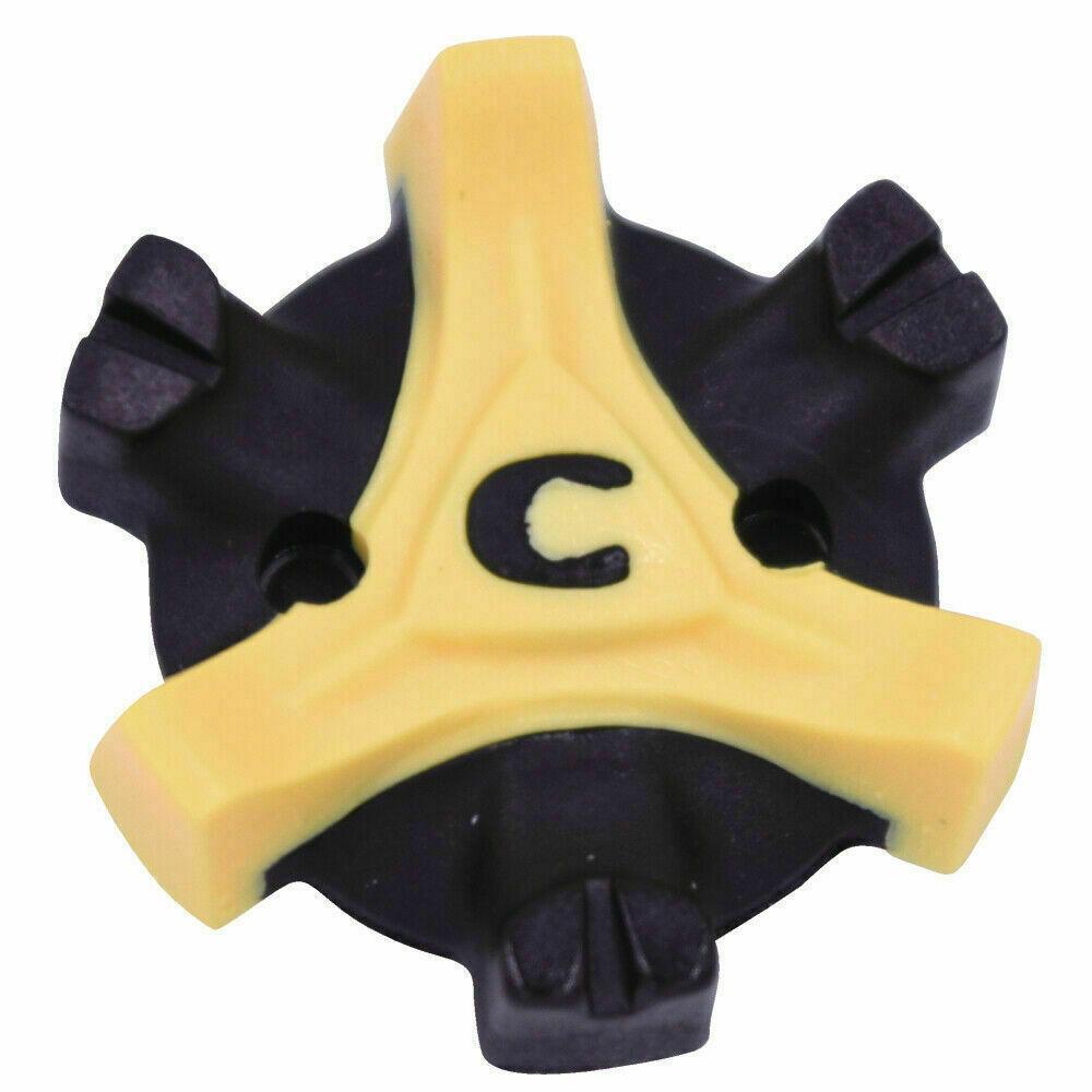 20 Pairs Golf Shoe Spikes Replacement Cleats - Fast Twist Q-Lok Yellow