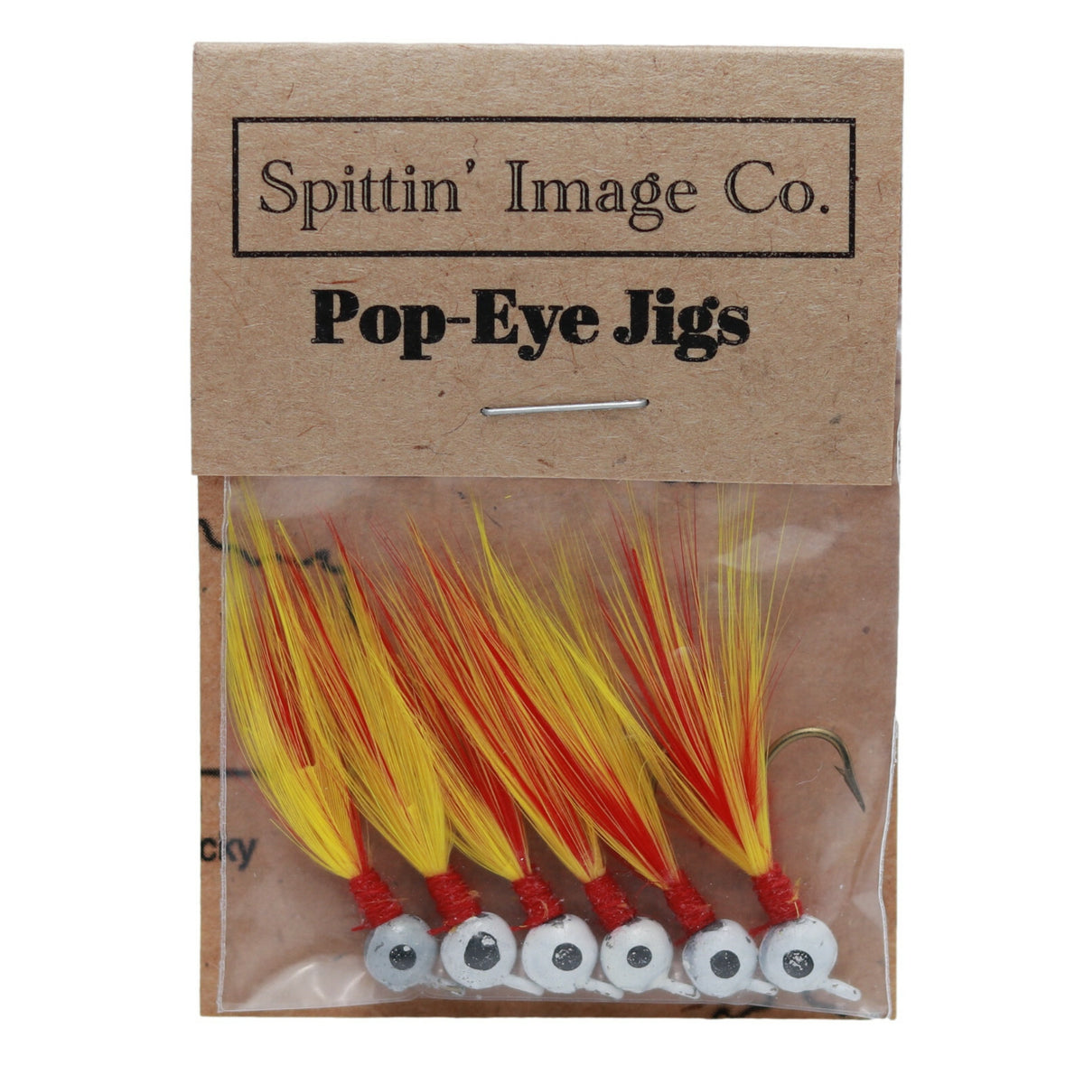 Artificial Fishing Jigs - 1/20 oz Flies with Hand Tied Feathers - 6 Pack