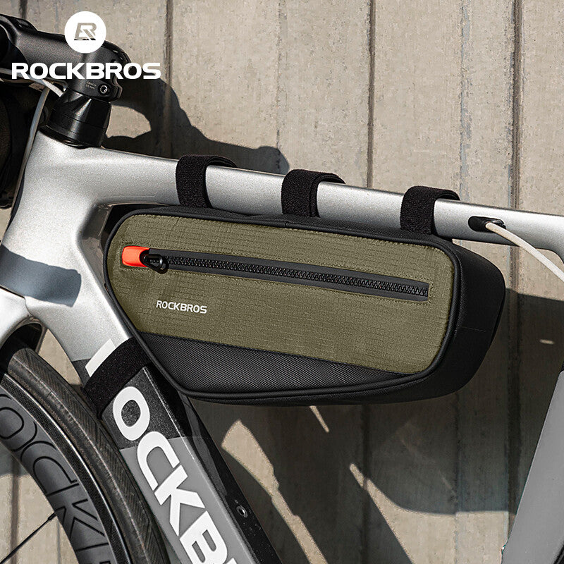 Waterproof Bicycle Frame Triangle Bag 1.7L with Reflective Logo