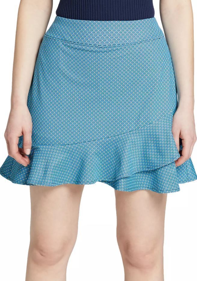 Women's Overlap Ruffle Skort - 16-Inch Golf & Tennis Skirt with UV Protection