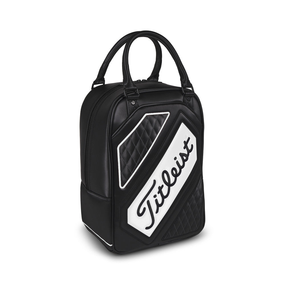 Golf Practice Shag Bag Black White - Durable Golf Ball Storage Bag