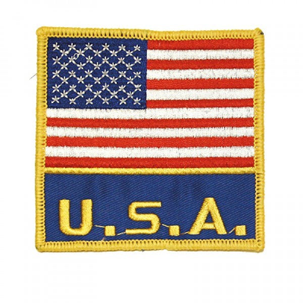 USA Flag Embroidered Patch 3x4 Inches for Clothing and Accessories