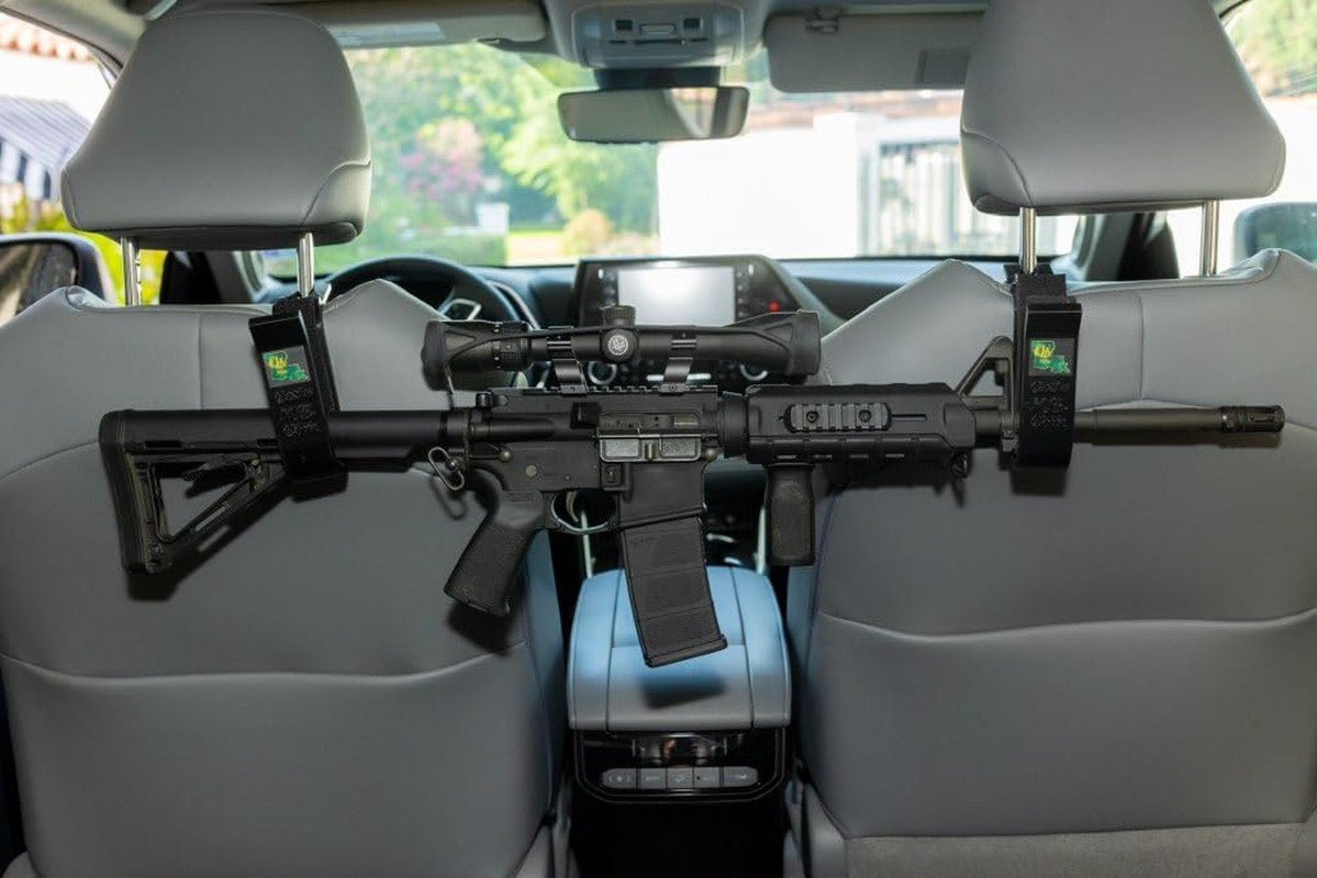 Vehicle Gun Rack Clip for Headrest - Rifle & Shotgun Holder for Truck SUV Car