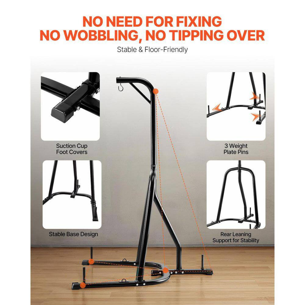 Heavy Duty Steel Punching Bag Stand for Home Gym – Holds Up to 140 Lbs