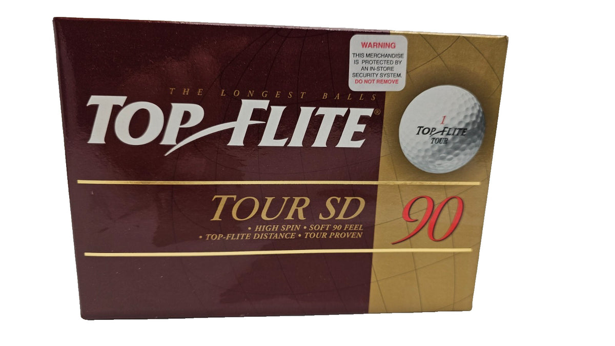 Golf Balls - Vintage Top-Flite Tour SD 90 High Spin Soft Feel - Dozen