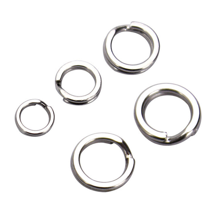 200PCS Stainless Steel Fishing Split Rings Assorted Sizes for Heavy Duty Fishing