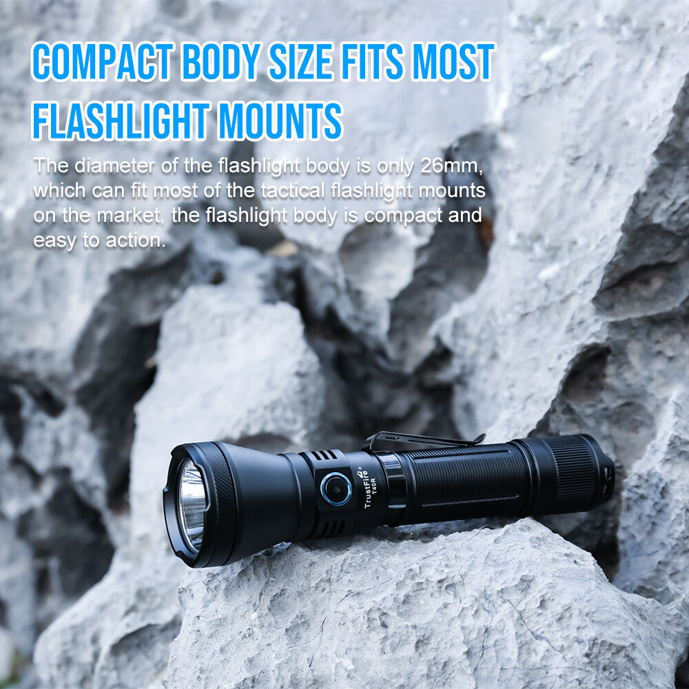 Trustfire T40R 1800 Lumens Rechargeable Tactical Flashlight with 550m Range