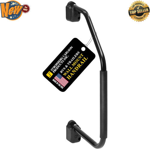 RV Door Grab Handle Fold Away Bar - Secure Indoor & Outdoor Hand Rail