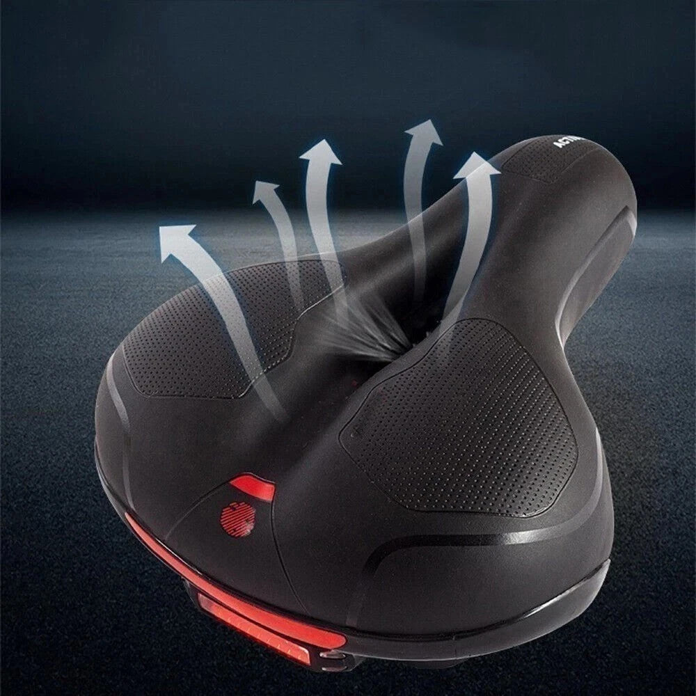 Wide Gel Bicycle Saddle Seat Cushion for Comfortable Cycling - 2 Pack