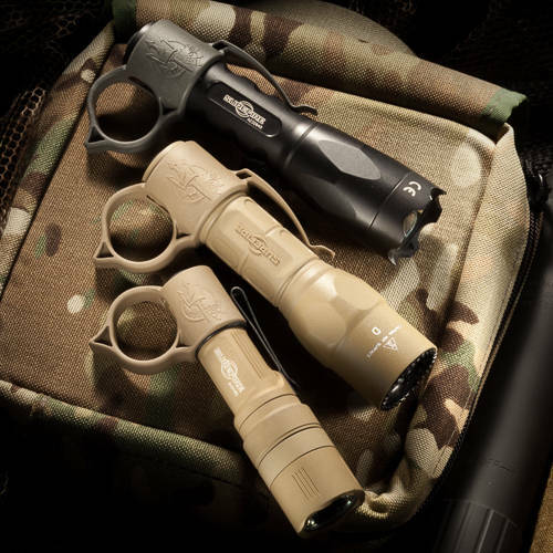Large Flashlight Ring Attachment with Pocket Clip for Search and Shooting