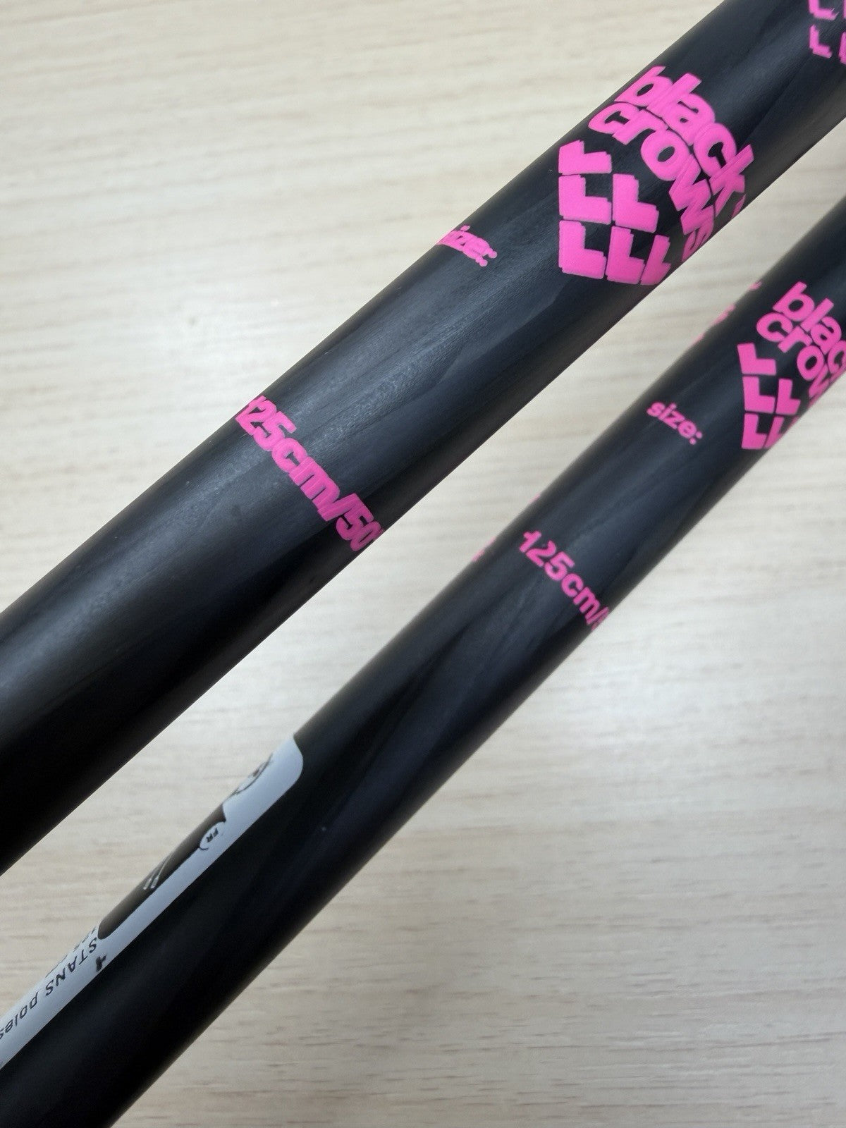 BlackCrows Stans Pole Pink and Black 125cm Carbon Ski Poles