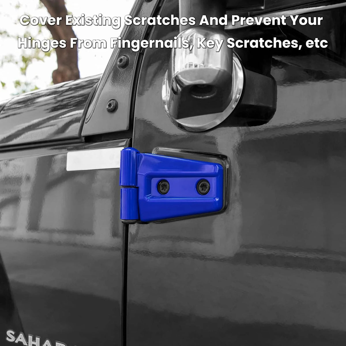 Exterior Door Hinge Cover Trim for Jeep Wrangler JK JKU Rubicon & Sahara