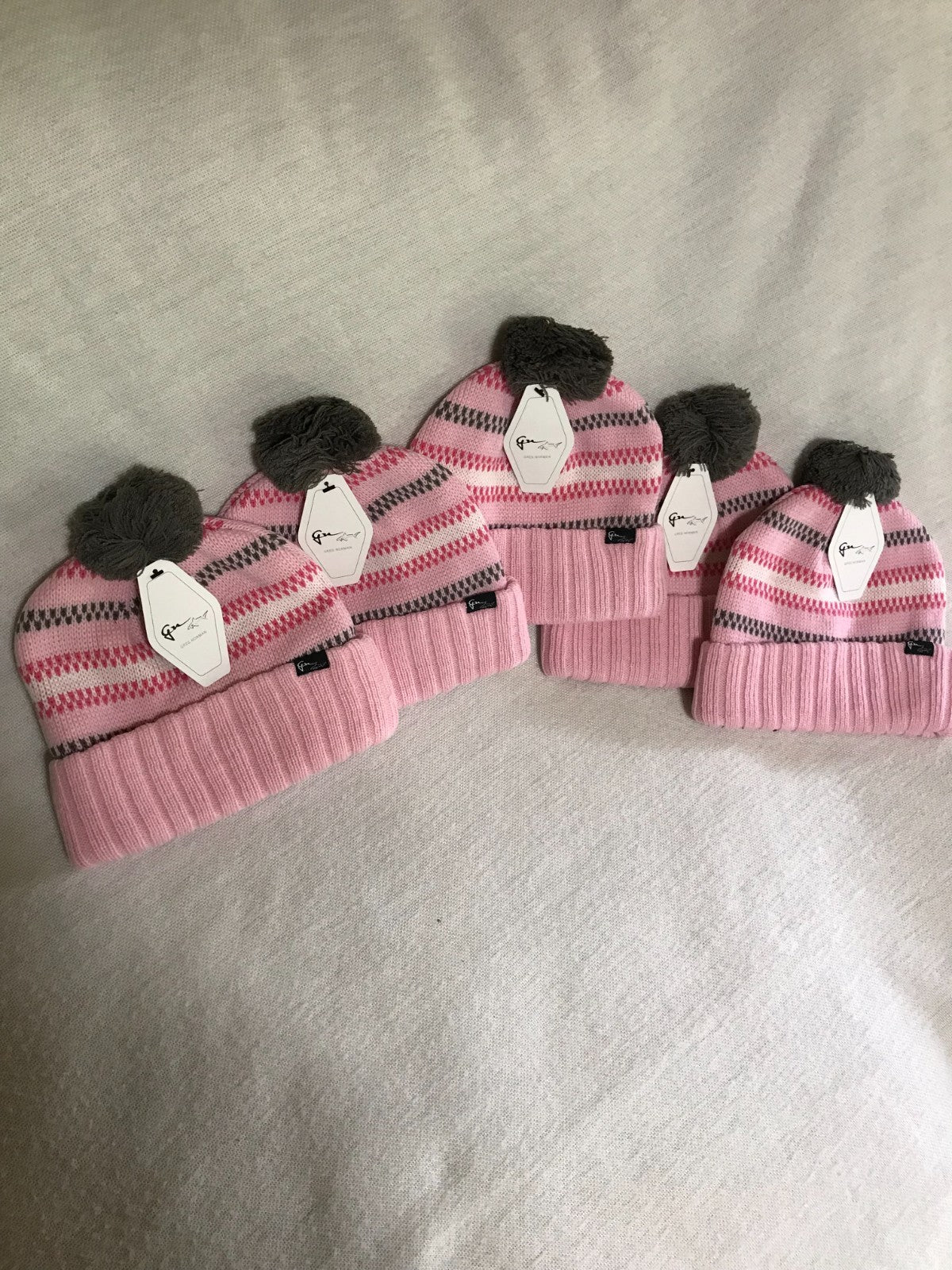 Pink Beanie Hat Lot of 5 Reebok Shark Attack One Size New