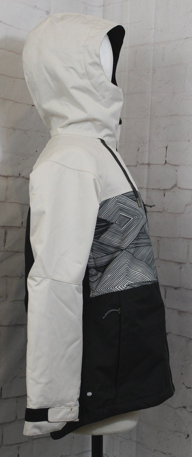 686 Athena Insulated Snow Jacket Women's Small Limestone Colorblock