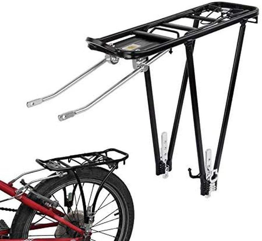 Universal Bicycle Rear Cargo Rack 55Lbs Capacity for Mountain & Road Bikes