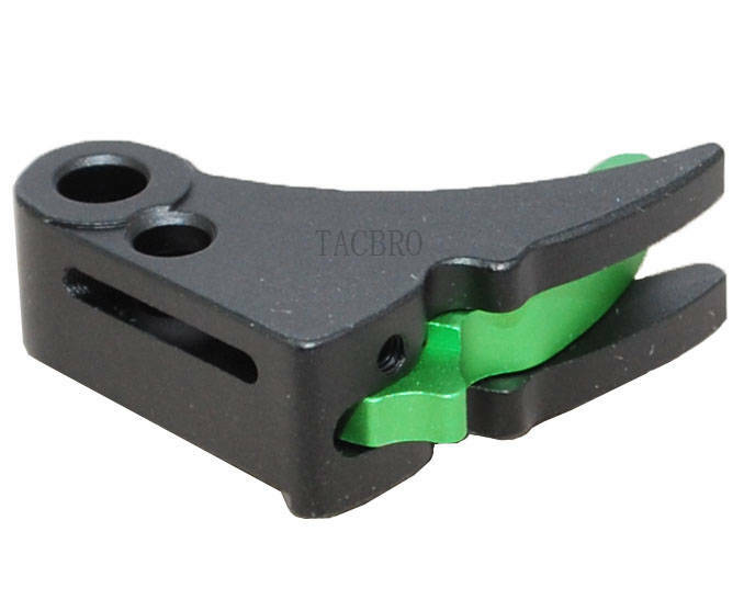 Anodized Aluminum Trigger Shoe with Safety for Gen 1-3 - Multiple Colors