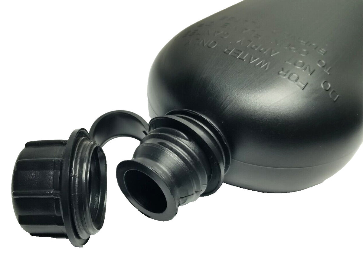 US Military Style Tactical 1 Quart Hard Plastic Water Canteen - Unissued, BPA Free