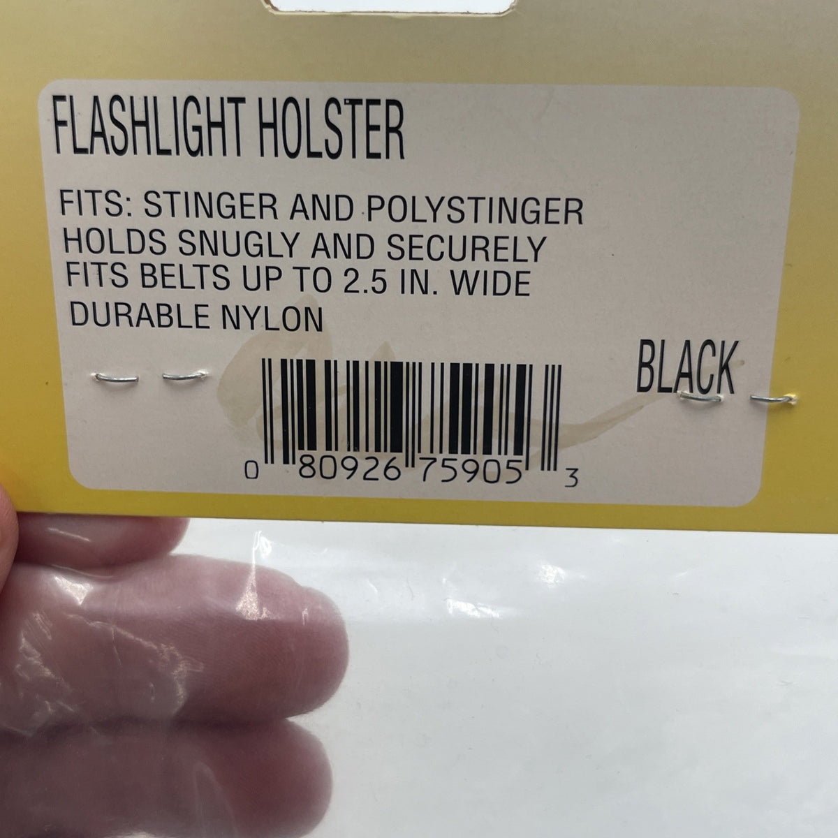 Flashlight Holster for Stinger and Polystinger Flashlights - Durable Nylon