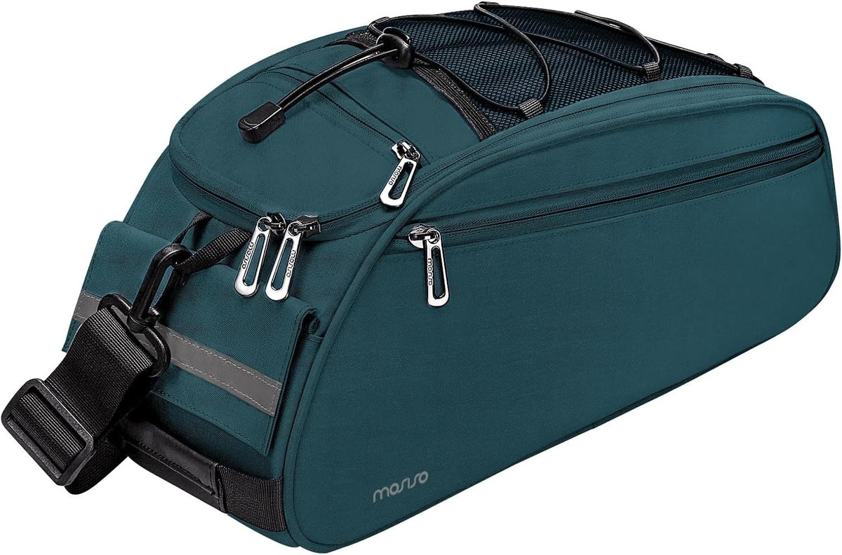 Waterproof Bicycle Rack Bag with Large Capacity and Reflective Strip - Rear Seat Pouch for Cycling