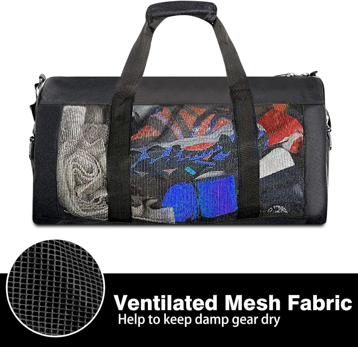 Sports Duffle Bag for MMA, Karate & Travel - 20 x 10.5 Inches