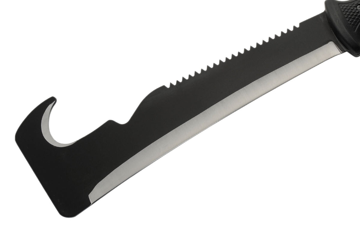 Heavy Duty Stainless Steel Machete with Gut Hook & Sheath - Full Tang 20" Blade