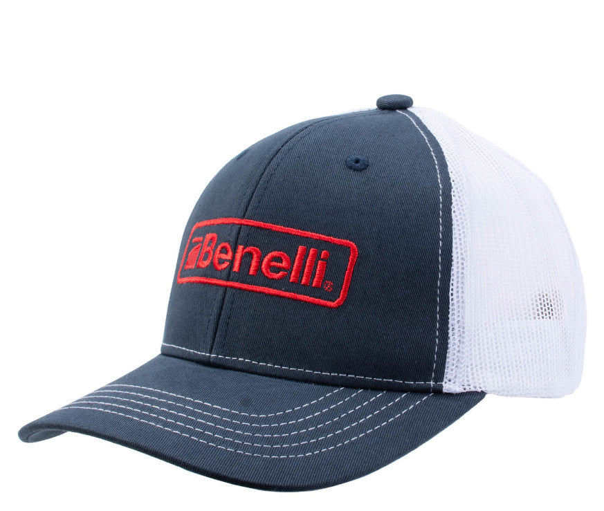 Benelli Logo Embroidered Snapback Hat Mesh Back Adjustable Cap - OSFA