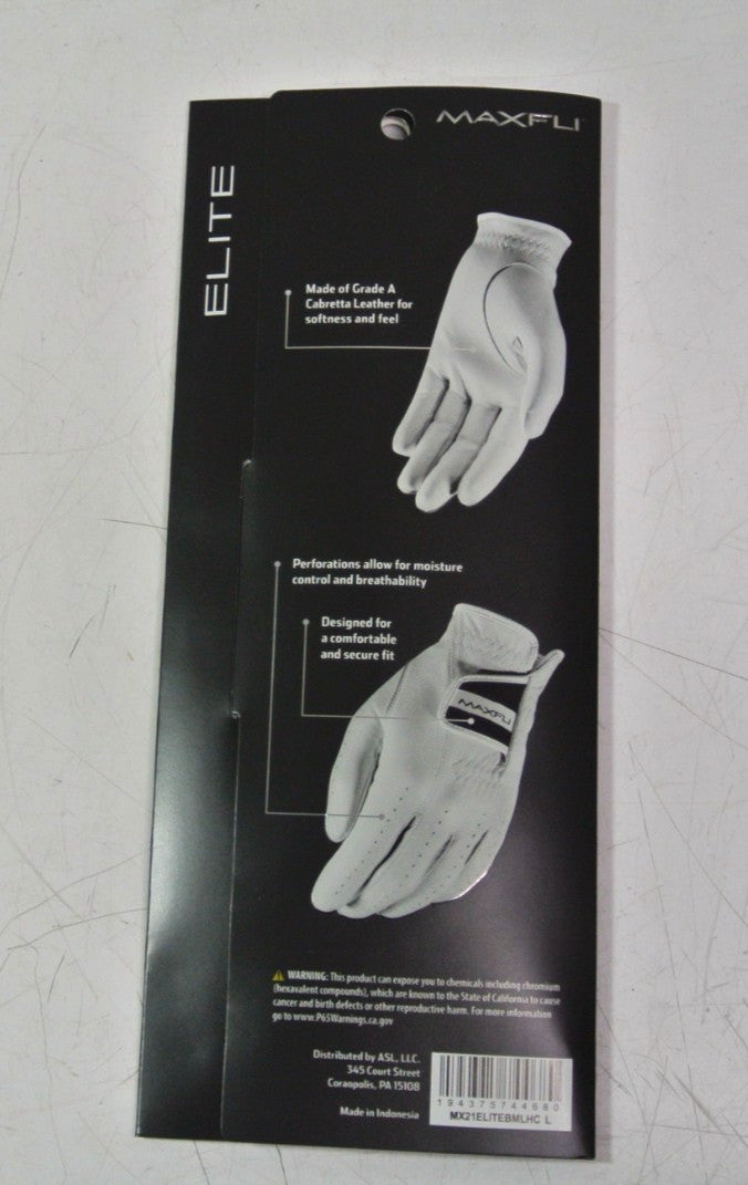 Golf Glove Men Left Hand Premium Leather Cadet Size XLarge