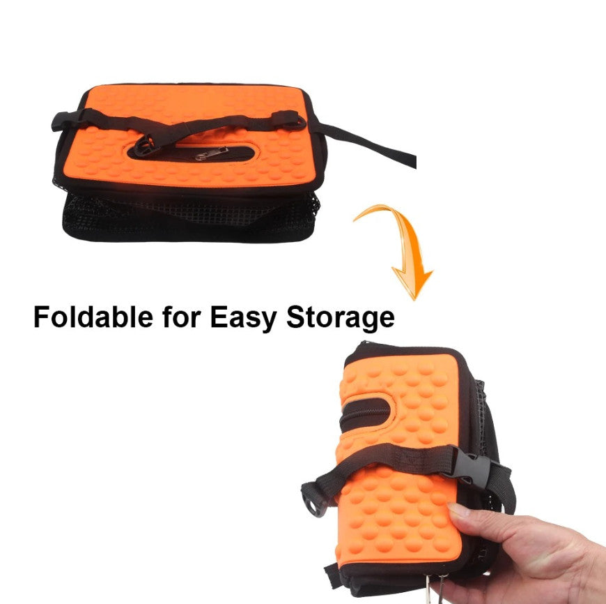 Foldable Floating Fish Basket for Bait and Catch - Portable Mesh Storage