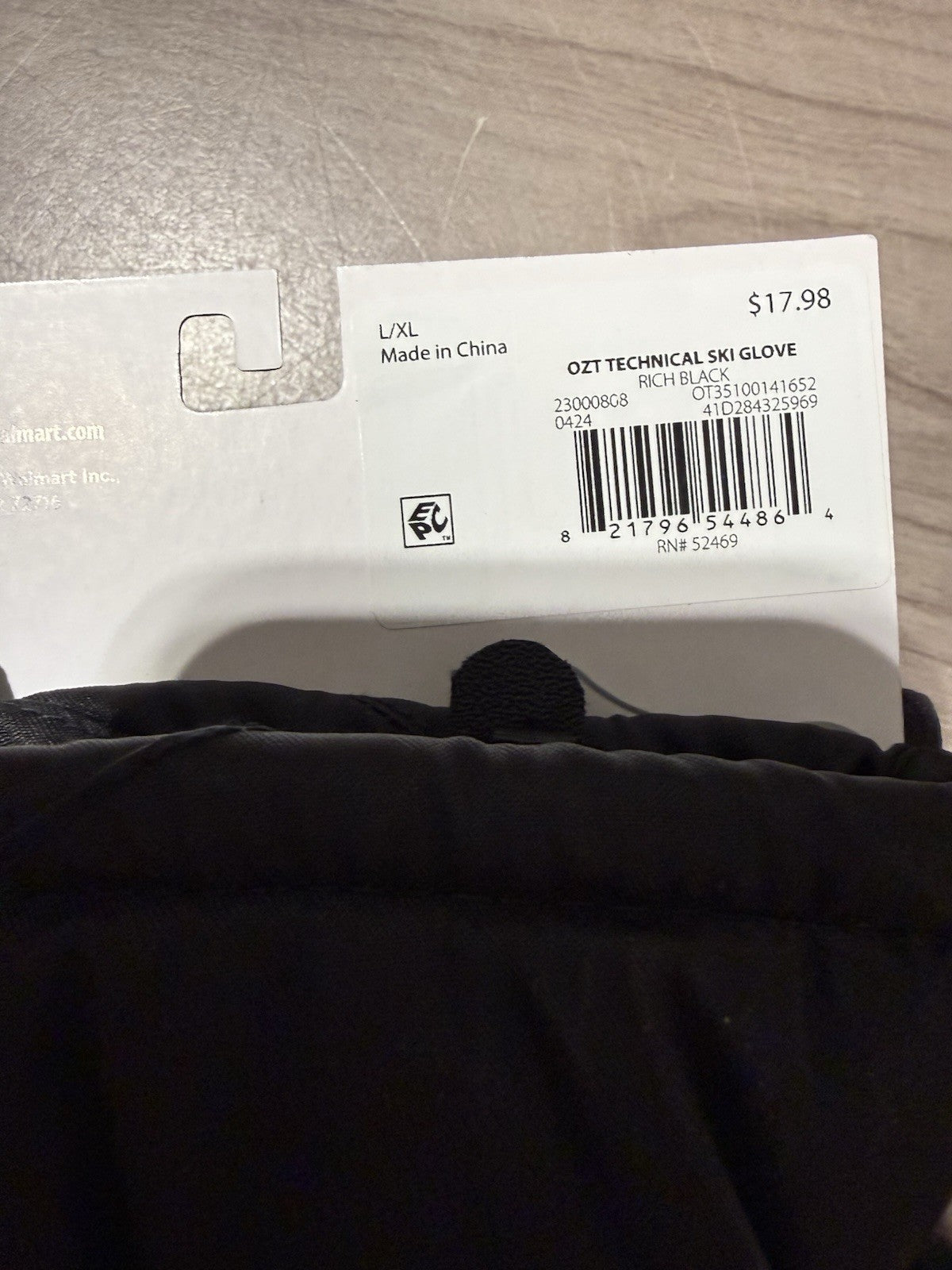 Men's Ski Gloves Touch Screen Compatible Black L/XL - Outdoor Winter Gear
