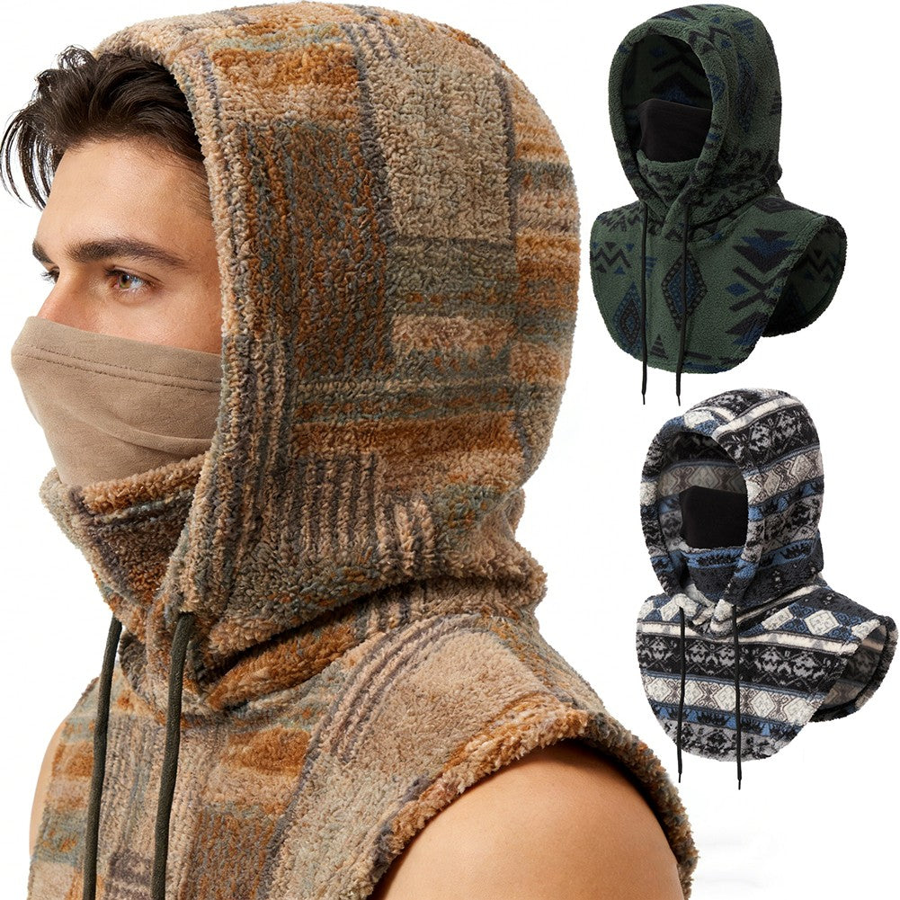 Unisex Winter Balaclava Ski Mask with Fleece Windproof Neck Cover for Men & Women
