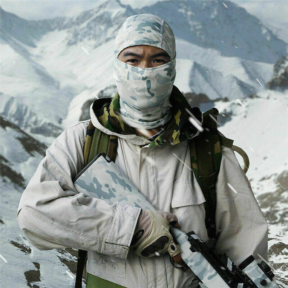 Men's Tactical Full Face Mask Outdoor Army Balaclava Breathable Helmet