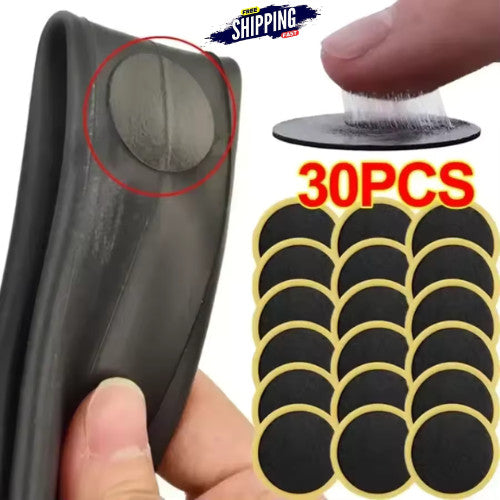 Glueless Bicycle Tire Patches Repair Kit - Self-Adhesive Inner Tube Fix