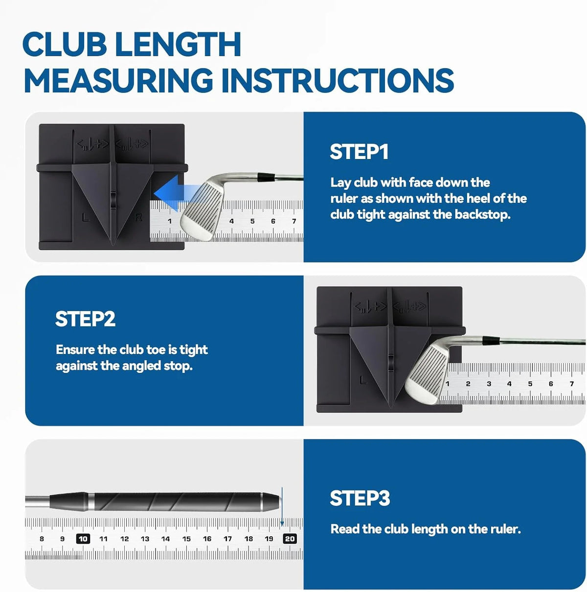 Golf Club Length and Swing Weight Fitting Scale Tool - Accurate Measurement