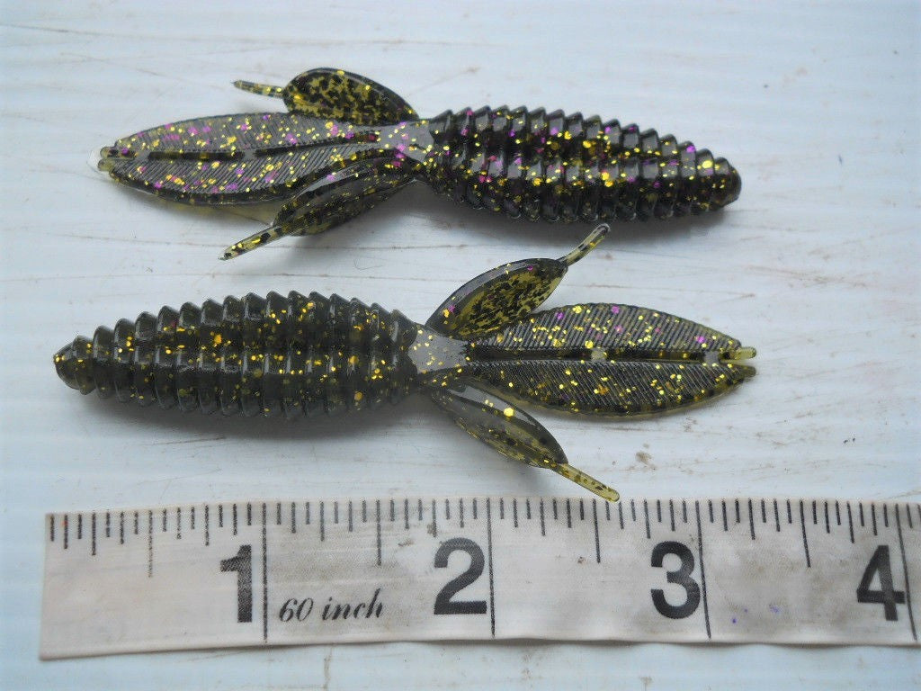 Soft Plastic Bass Fishing Baits - 50 3.5" Beaver Bug Lures in Multiple Colors