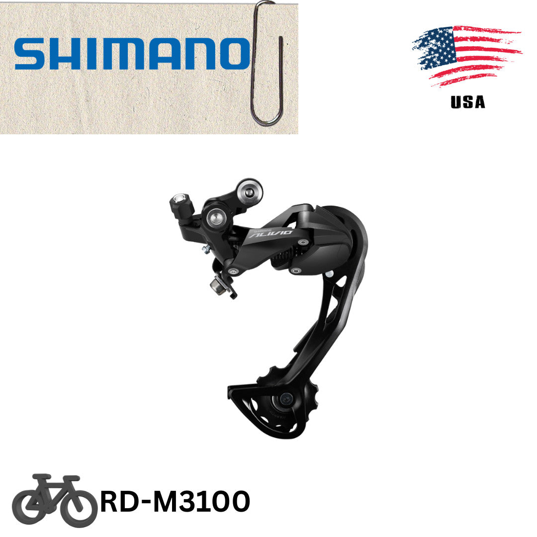 Shimano Alivio RD-M3100 MTB 9-Speed Rear Derailleur Shadow Design