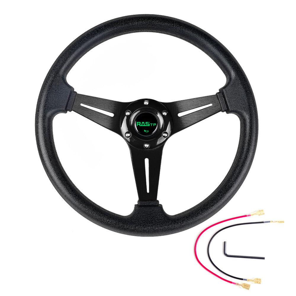 14-Inch Golf Cart Steering Wheel for Yamaha EZGO Club Car Aluminum - Universal Fit