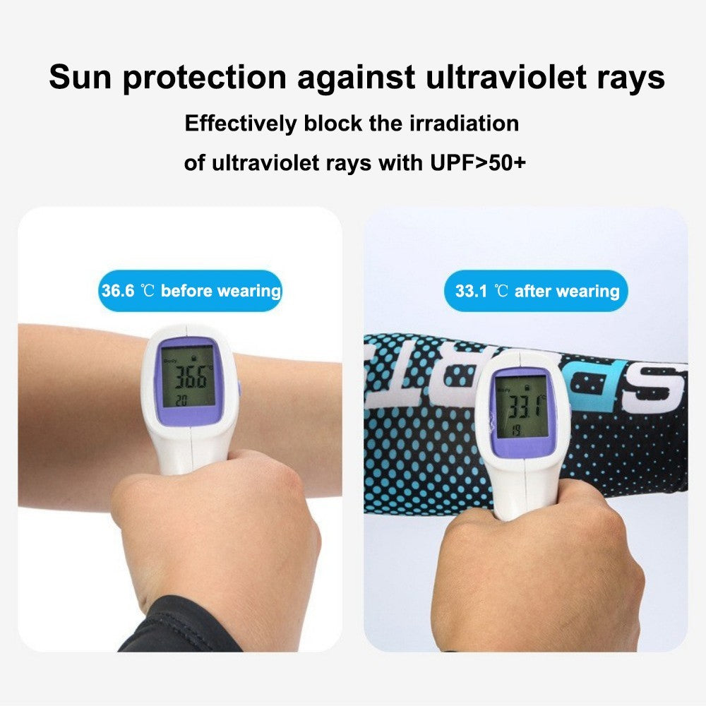Breathable UV Sun Protection Cooling Arm Sleeves & Face Mask Set