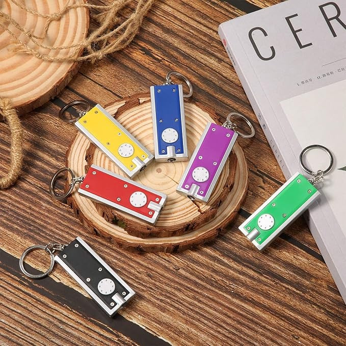 Mini Keychain Flashlight LED Light Bulk Pack for Outdoor Use