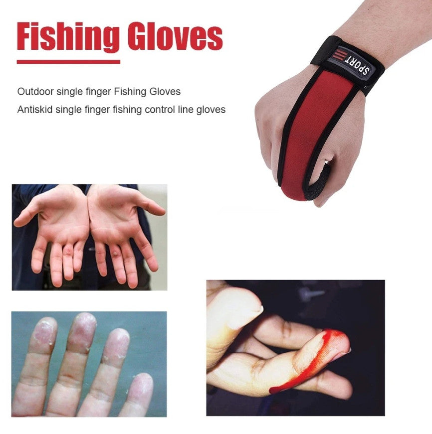 One-Finger Fishing Glove with Anti-Slip & Cut-Resistant Protection - Adjustable Outdoor Gear